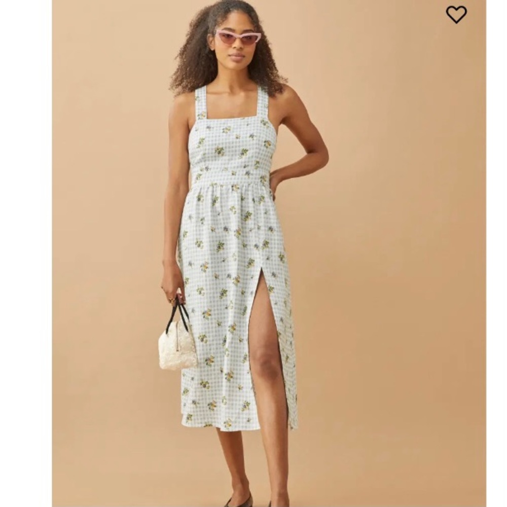Brand New Reformation Elara Linen Dress
